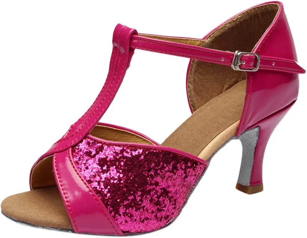 Women Open Toe Heeled Sandals Chunky Block Heel Strappy Ankle Strap Comfortable Shoes