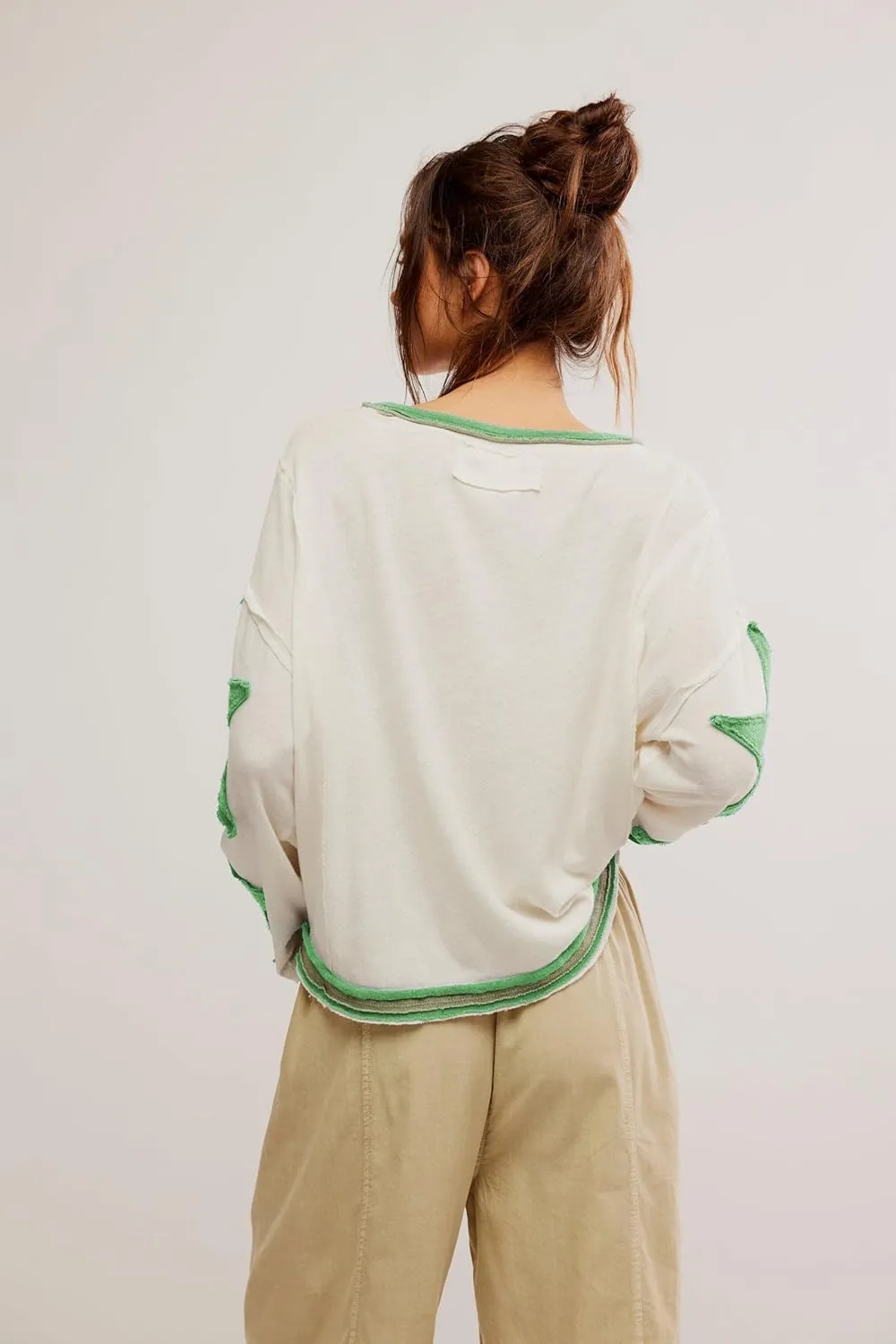 Women Oversized Graphic Sweatshirt Y2k Long Sleeve Vintage Crewneck Shirt Top Drop Shoulder Sweater Pullover