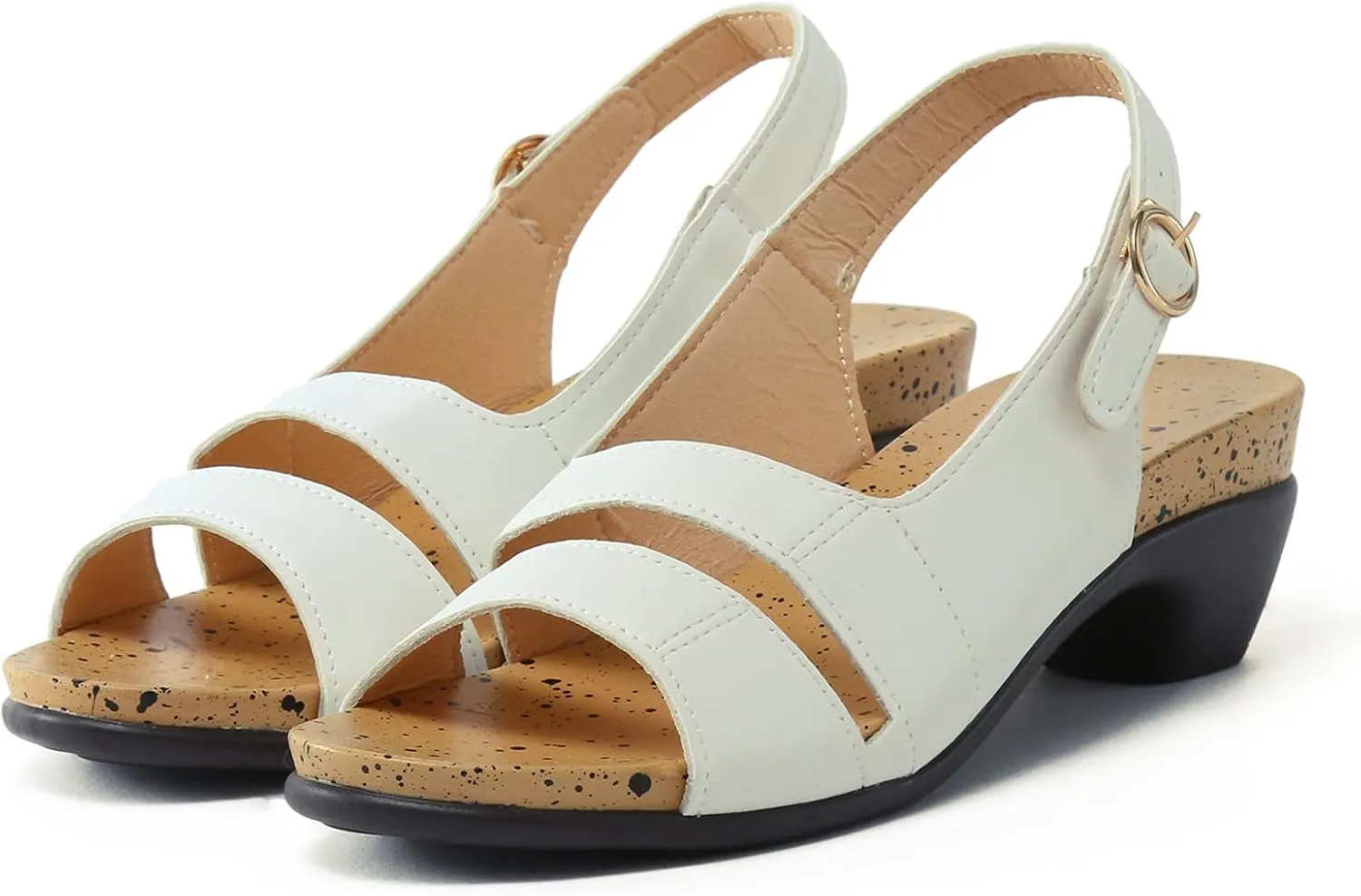 Women Sandals For Women Elegant Comfortable Open Toe Low Chunky Heel Sandals Crystal Dark Sandals for Women Size 9