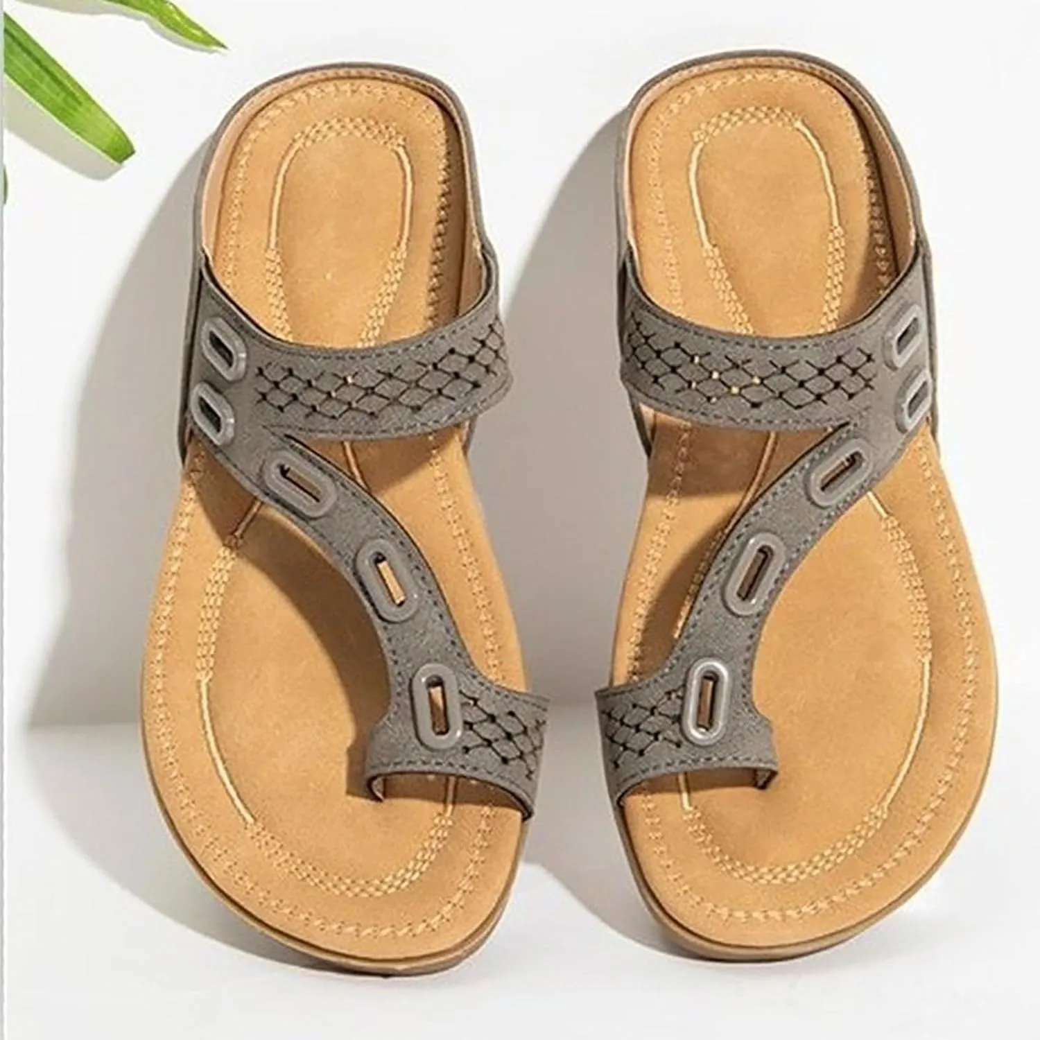 Womens Adjustable Orthotic Sandals with Arch Support Lightweight Cushioned Outdoor Hiking Sport Sandals for Plantar Fasciitis Summer Beach
