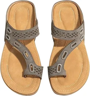 Womens Adjustable Orthotic Sandals with Arch Support Lightweight Cushioned Outdoor Hiking Sport Sandals for Plantar Fasciitis Summer Beach