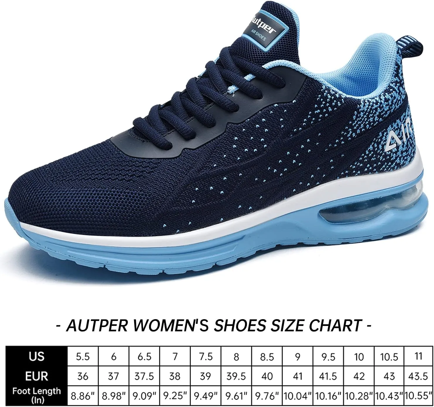 Women's Air Athletic Tennis Running Sneakers Lightweight Sport Gym Jogging Breathable Fashion Walking Shoes(US 5.5-10)