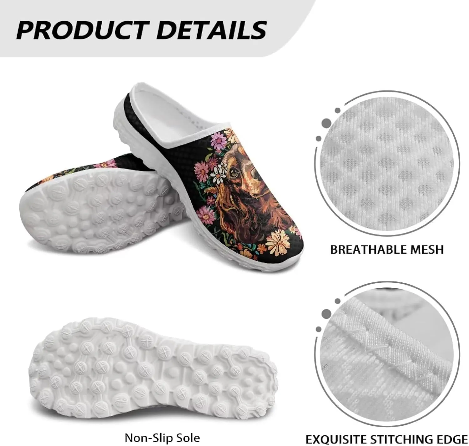 Womens Backless Slip on Shoes Half Sport Mesh Sneakers Lightweight Breathable Casual Walking Shoes