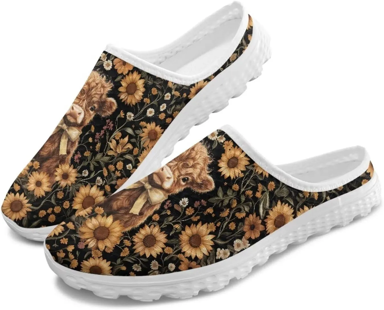 Womens Backless Slip on Shoes Half Sport Mesh Sneakers Lightweight Breathable Casual Walking Shoes