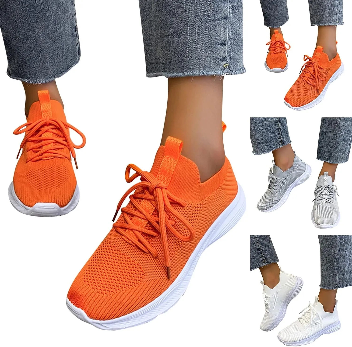 Womens Breathable Slip On Shoes Casual Comfortable Walking Sneakers Lightweight Canvas Flats Non Slip Loafers