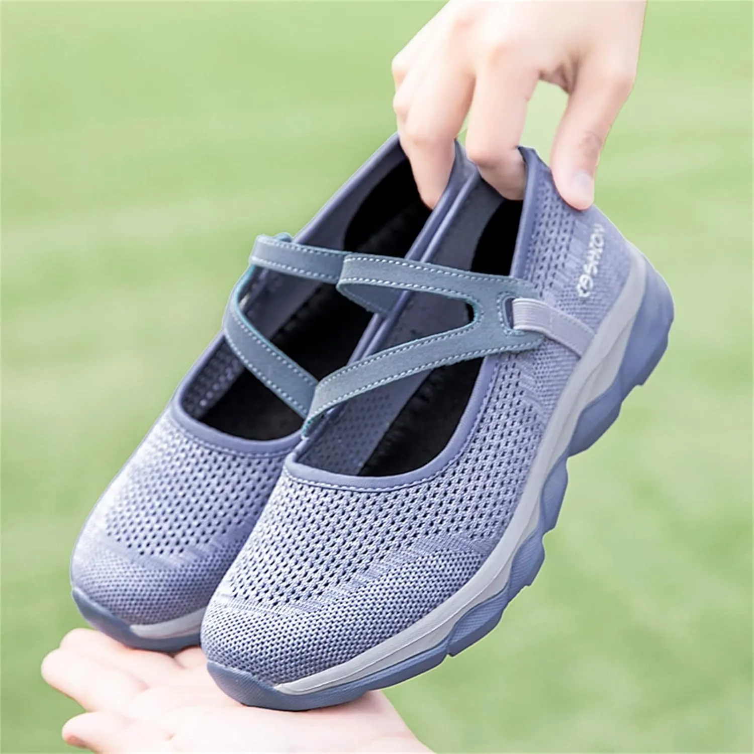 Womens Breathable Slip On Shoes Casual Comfortable Walking Sneakers Lightweight Canvas Flats Non Slip Loafers