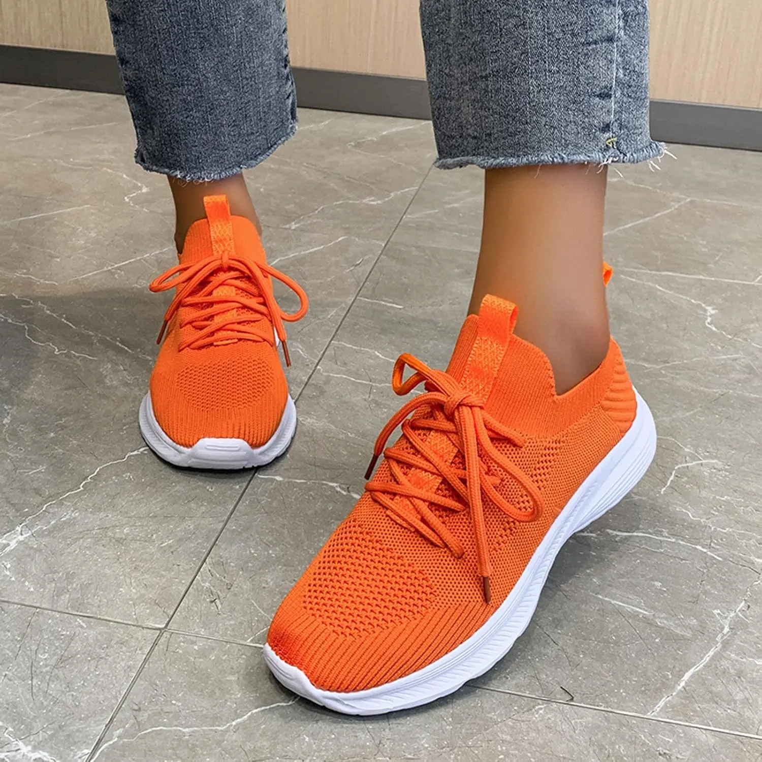 Womens Breathable Slip On Shoes Casual Comfortable Walking Sneakers Lightweight Canvas Flats Non Slip Loafers