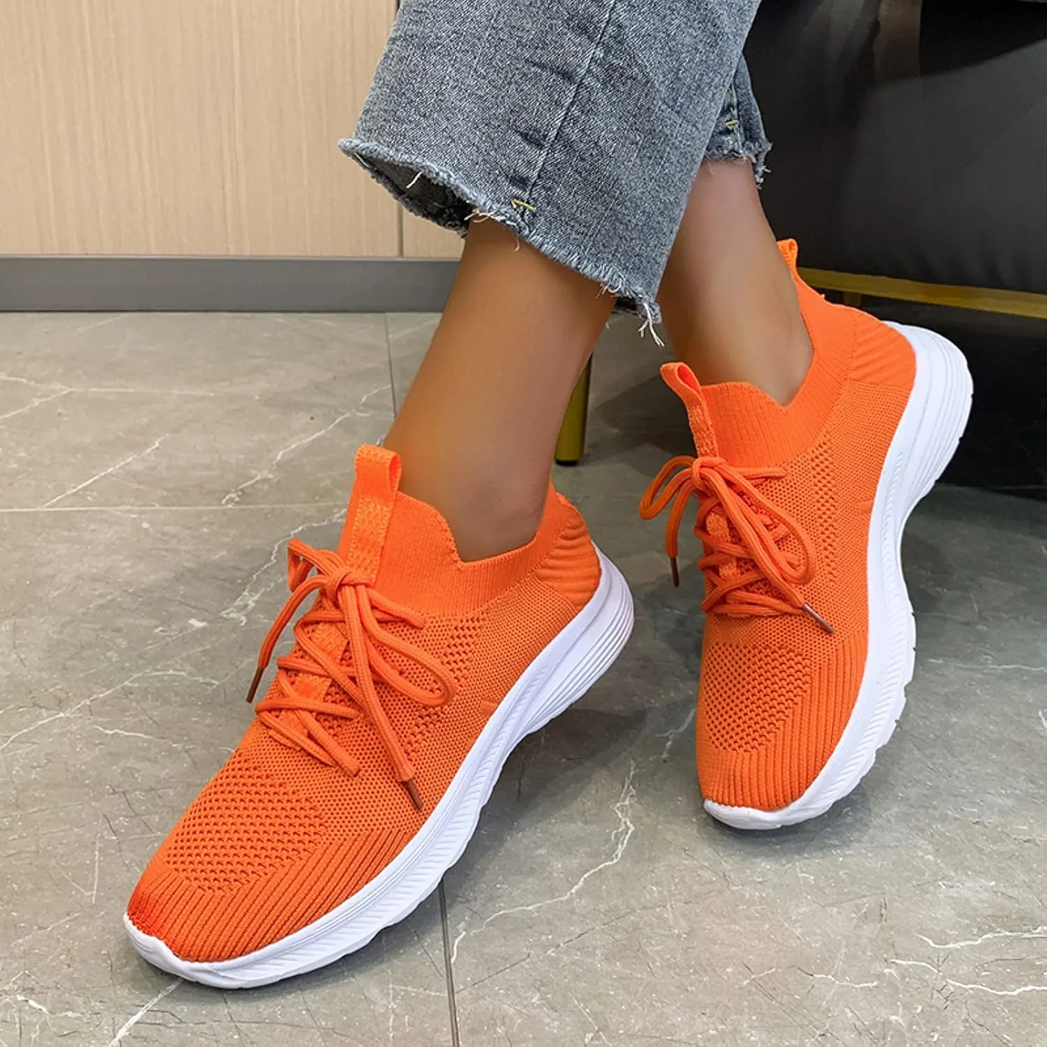 Womens Breathable Slip On Shoes Casual Comfortable Walking Sneakers Lightweight Canvas Flats Non Slip Loafers