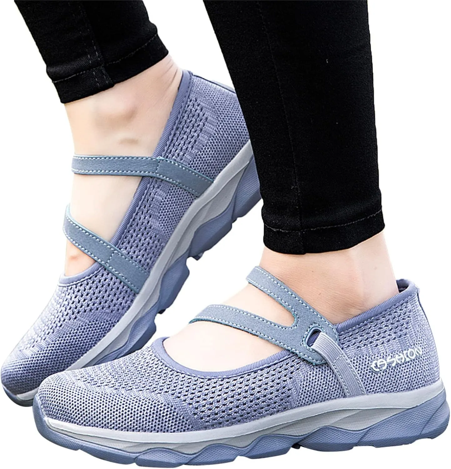 Womens Breathable Slip On Shoes Casual Comfortable Walking Sneakers Lightweight Canvas Flats Non Slip Loafers