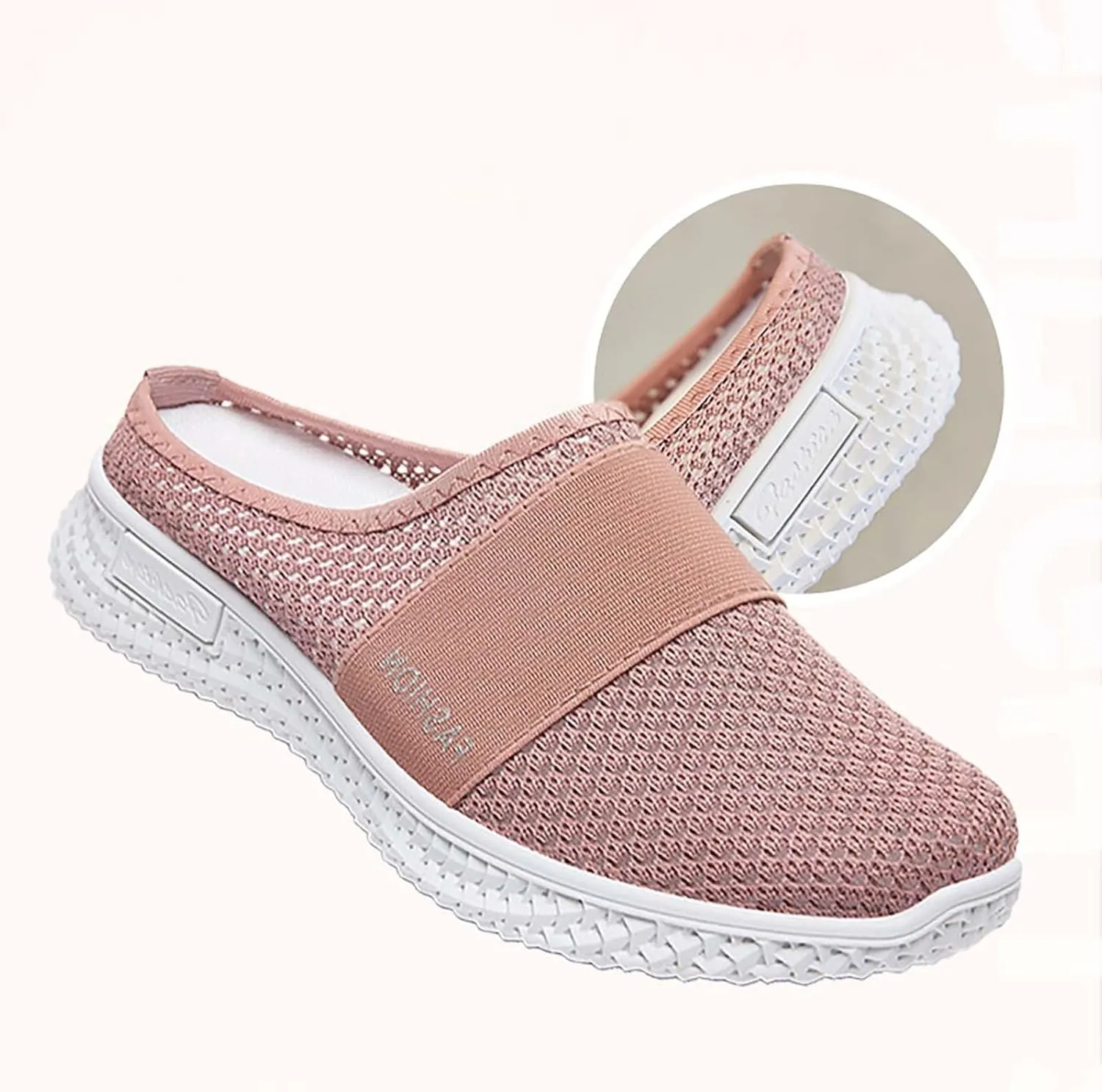 Women's Casual Slip on Half Shoes Breathable Walking Shoes Women Comfort White Casual Shoes Fashion Sneakers 2025 Brown Tennis Shoe Loafers Shoe