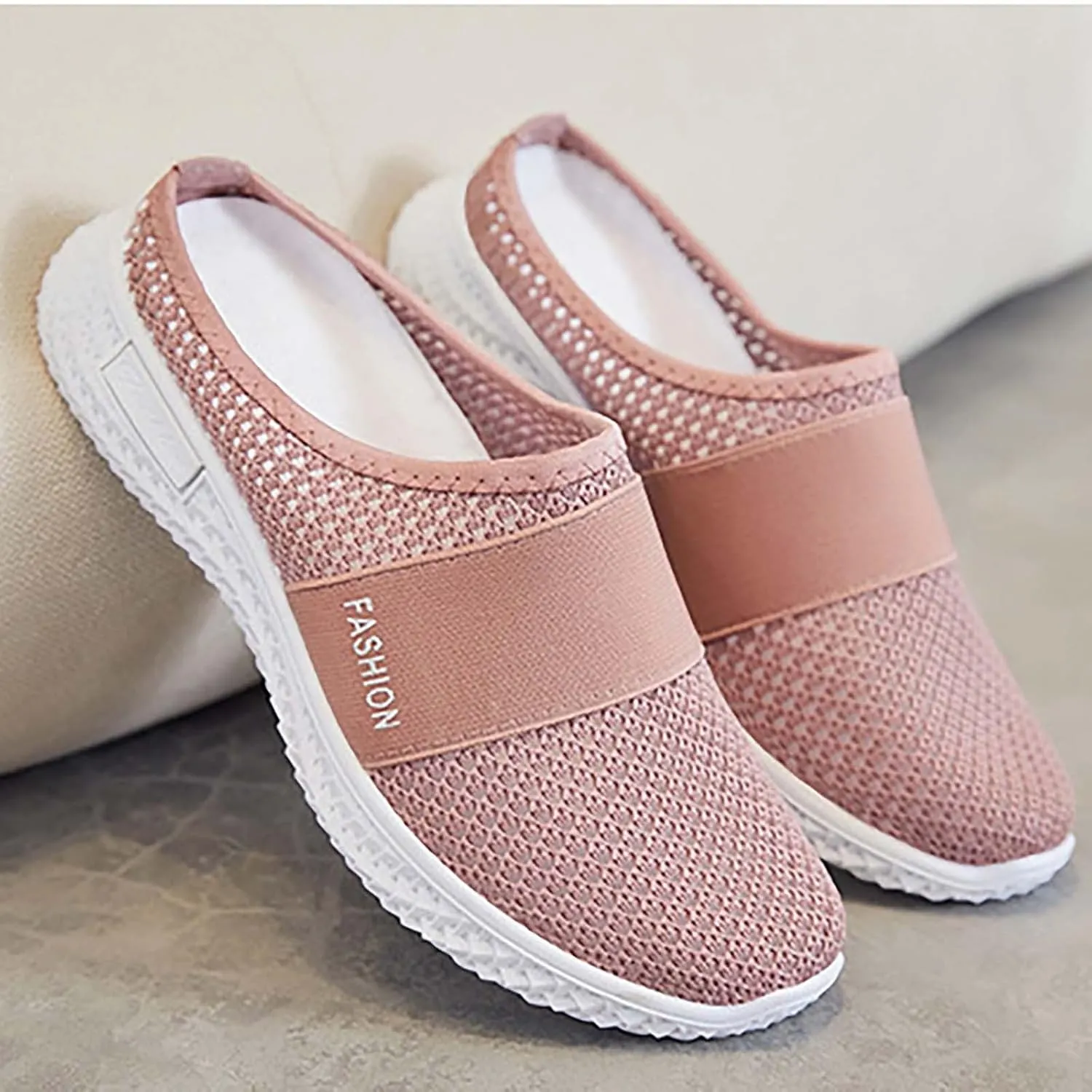Women's Casual Slip on Half Shoes Breathable Walking Shoes Women Comfort White Casual Shoes Fashion Sneakers 2025 Brown Tennis Shoe Loafers Shoe