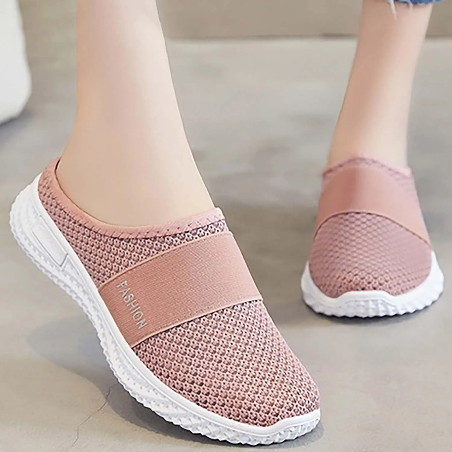 Women's Casual Slip on Half Shoes Breathable Walking Shoes Women Comfort White Casual Shoes Fashion Sneakers 2025 Brown Tennis Shoe Loafers Shoe