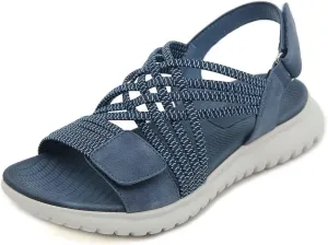 Women's Comfortable Open Toe Sandals with Thick Platform Sole for Casual Wear Summer Walking Beach Vacation
