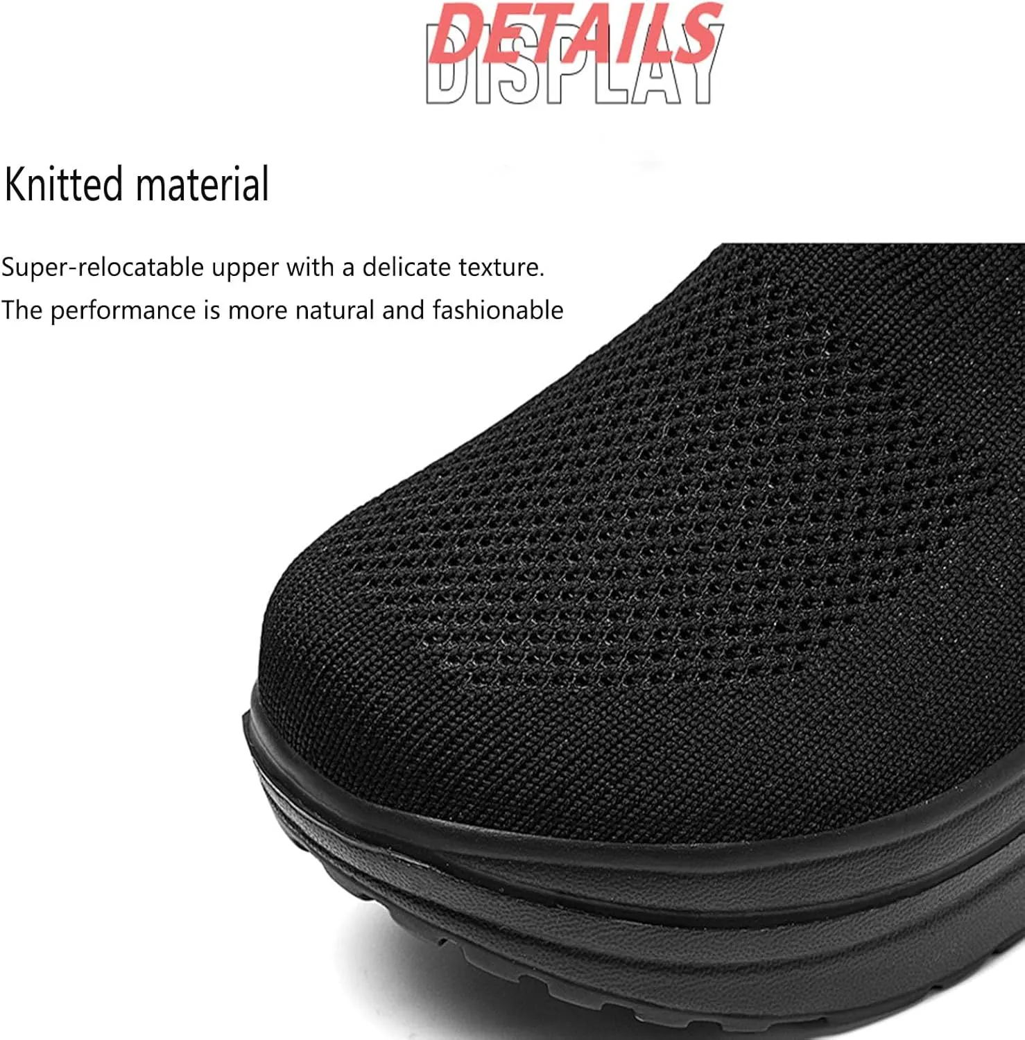 Women's Comfortable Thick Bottom Mesh Breathable Loafers Shoes Comfortable, Lightweight, Non-Slip Rocker Walking Shoes.