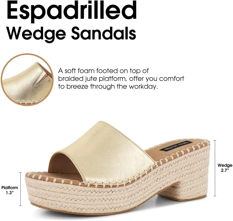 Women's Espadrilles Platform Sandals Wedges Slides Sandals Open Toe Fashion Summer Outdoor Beach Sandals