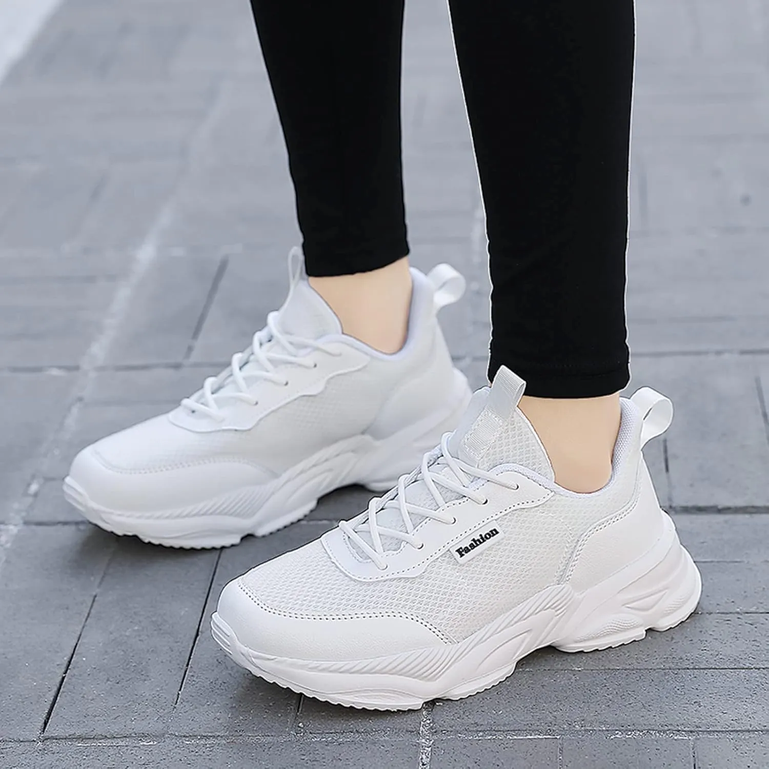 Womens Flat Slip On Sneakers Casual Walking Shoes Lightweight Canvas Comfortable Elastic Non Slip Loafers