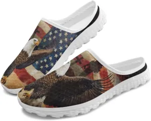 Women's Half Cap Toe Mesh Slippers Lightweight Breathable Lazy Slip On Shoes Fashionable Outdoor Walking Shoes