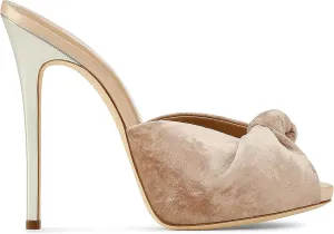 Women's Heeled Mules Stiletto Sandals Fish Mouth Open Toe Slip On Dress Party Backless Slides High Heels Slipper Heel Plus Size Evening Shoes Peep Wedding