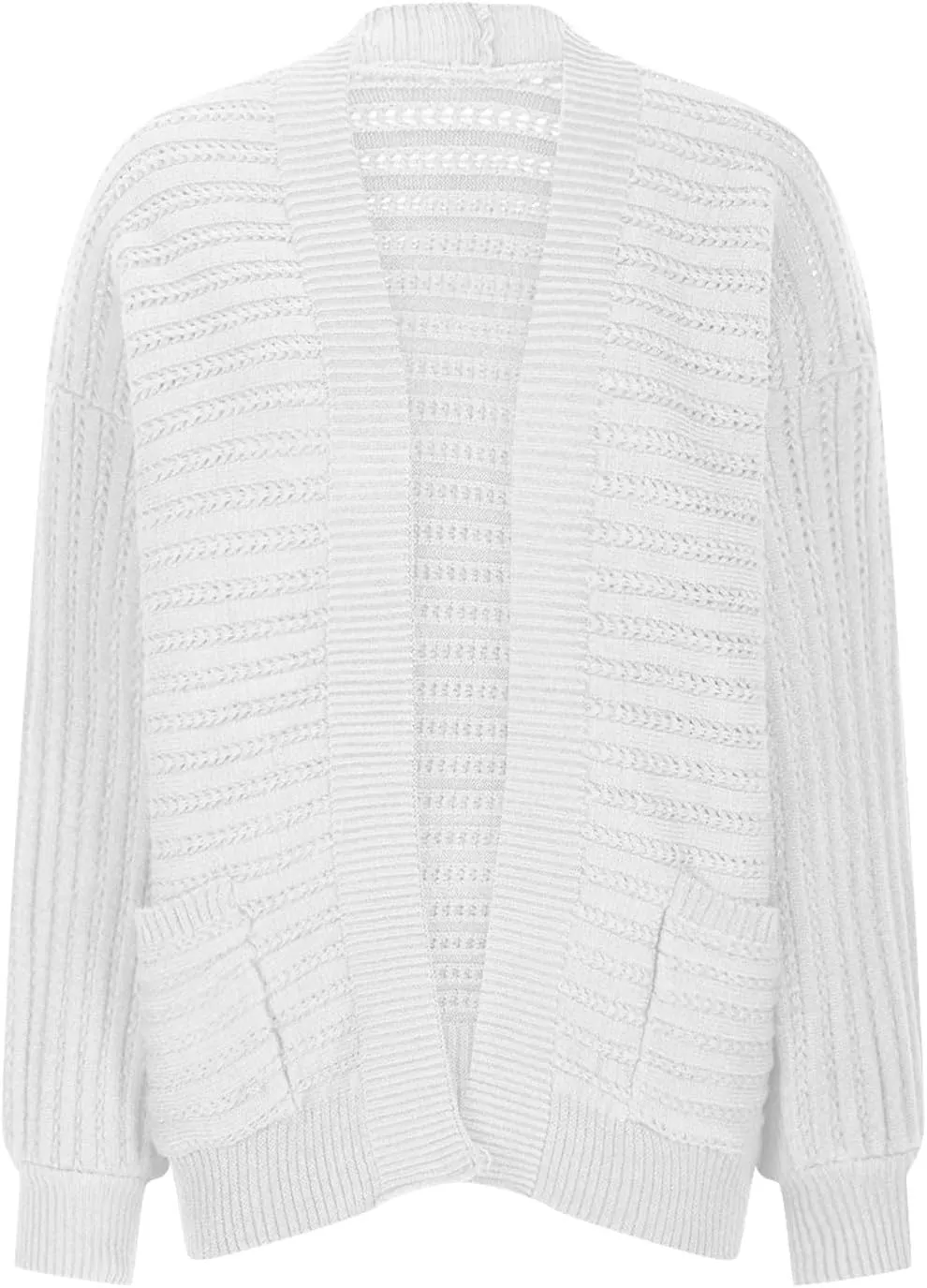 Women's Lightweight Cardigan Sweaters Casual Long Sleeve Open Front Drop Shoulder Oversized Fall Trendy Knitwear
