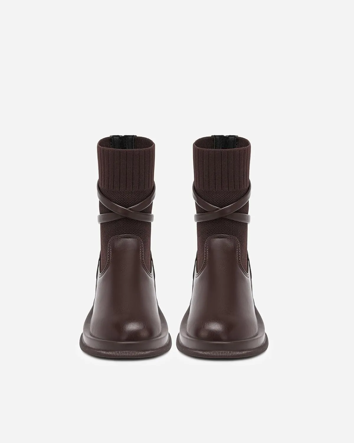 Women's MOUSSE FIT Strap Decor Ankle Boots