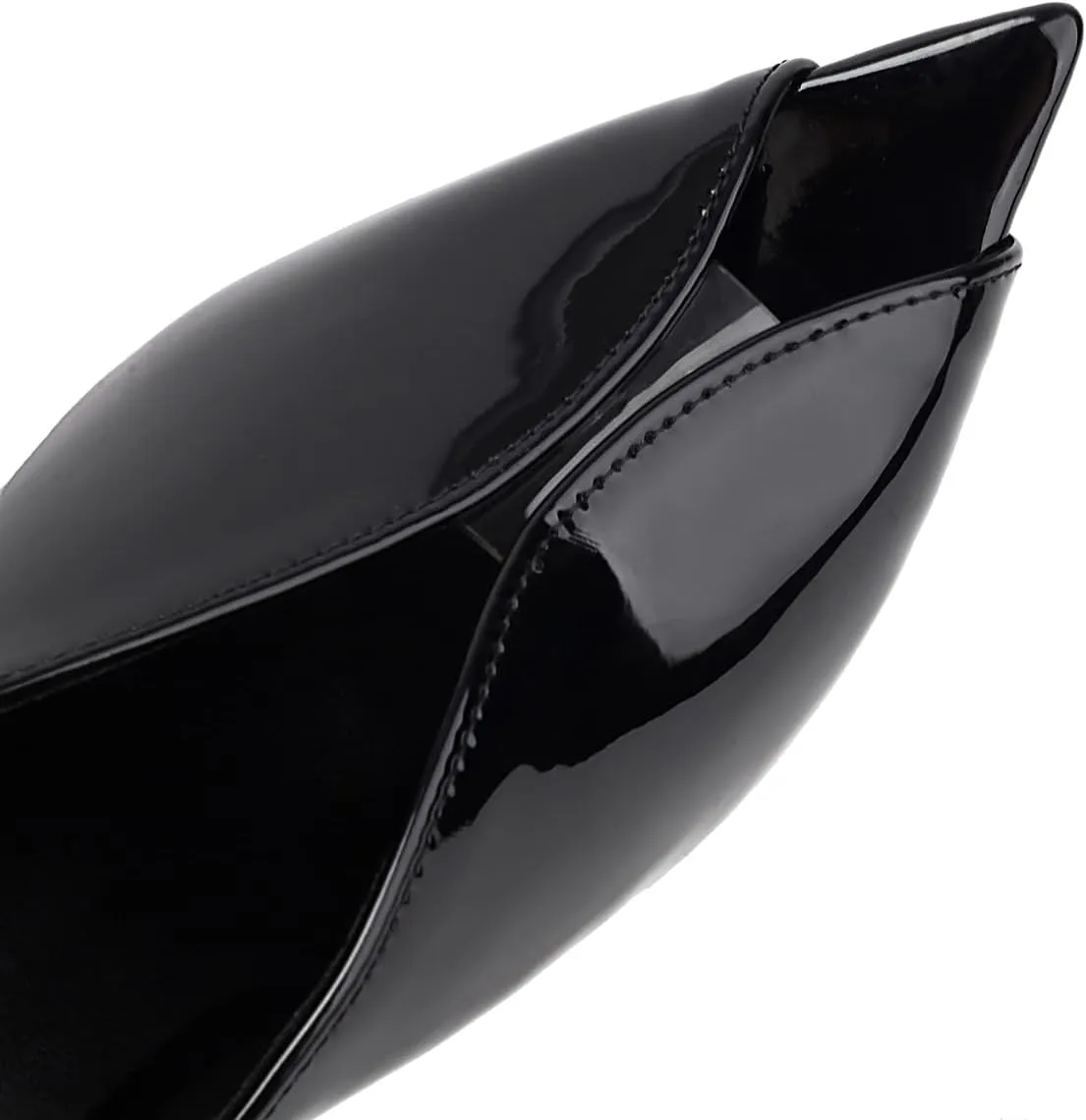 Women's Pointed Peep Toe Mules - V-Cut Design Stiletto High Heel Slip-On Sandals for Sexy Party or Evening Events Shoes for Women