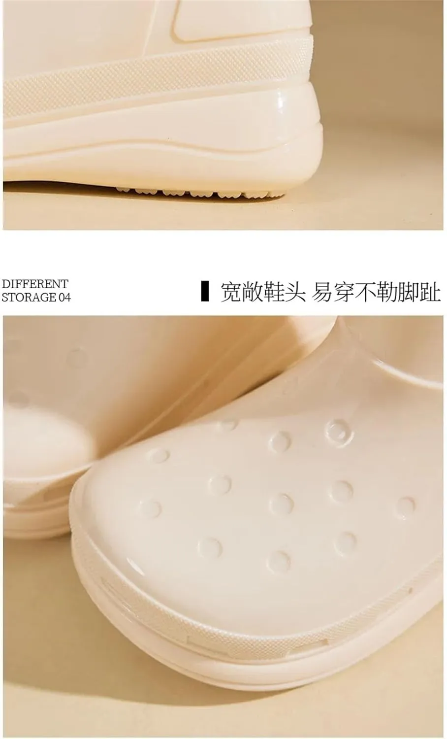 Women's Rain Boots Anti-Slip Mid-Calf Water Shoes For Work Fishing Trekking Crossing River