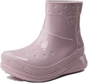 Women's Rain Boots Anti-Slip Mid-Calf Water Shoes For Work Fishing Trekking Crossing River