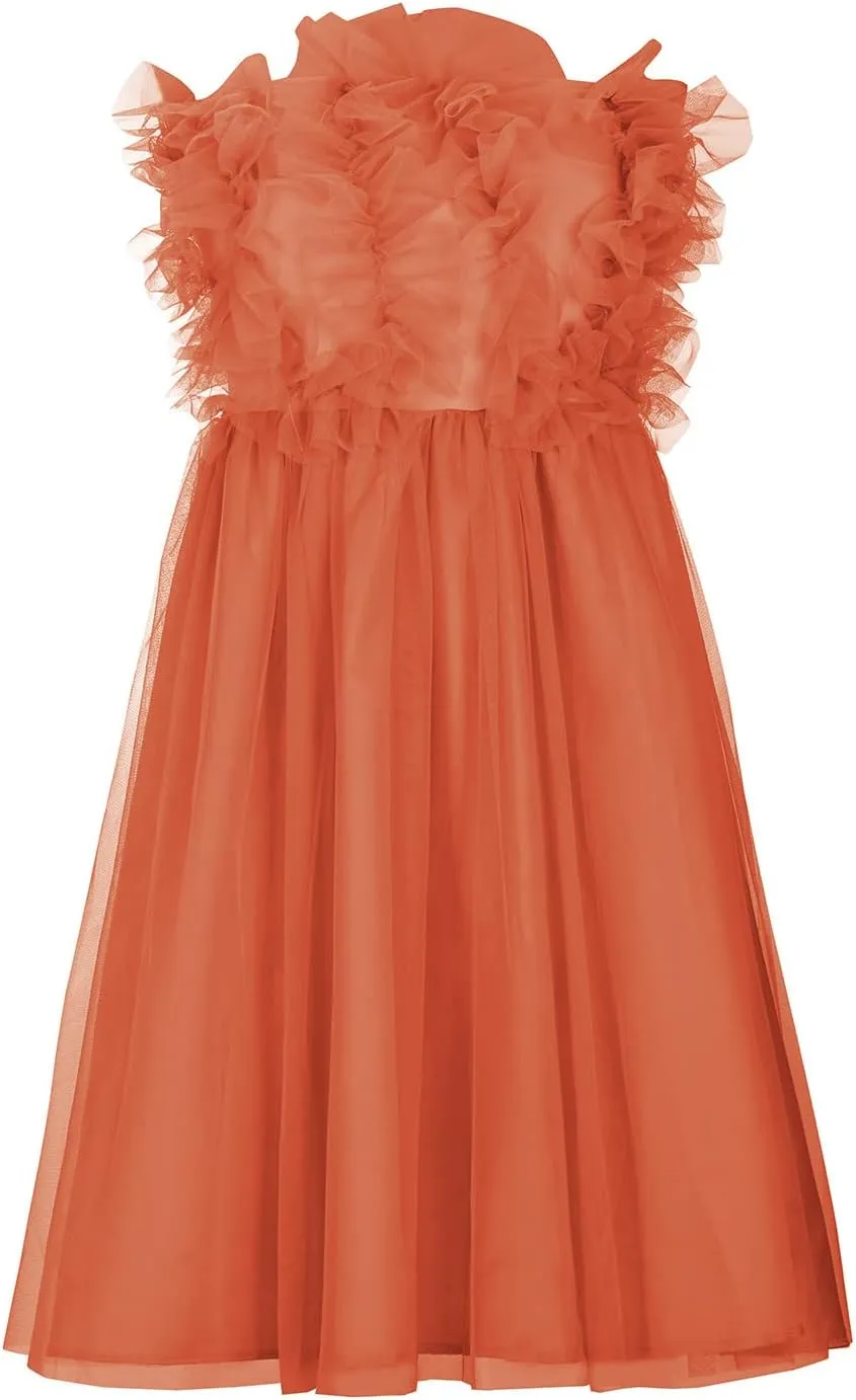 Womens Sexy Strapless Dress Fashion Sheath Skirts Puffy Sleeveless Elegant Gowns Dresses Prom Wedding Business Wear