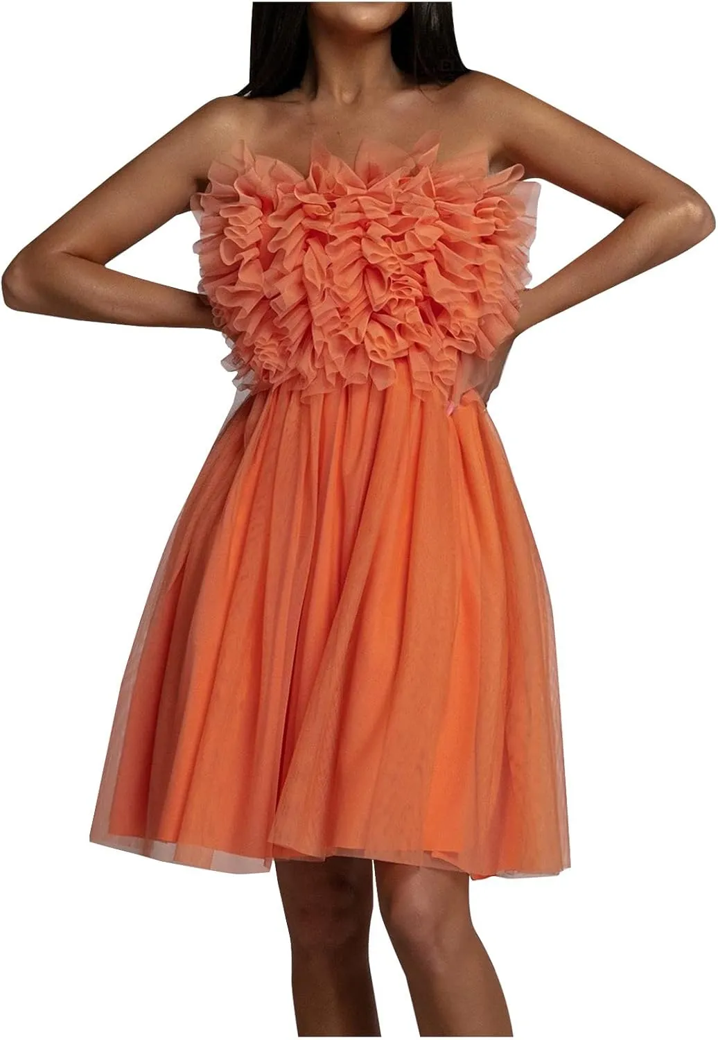 Womens Sexy Strapless Dress Fashion Sheath Skirts Puffy Sleeveless Elegant Gowns Dresses Prom Wedding Business Wear