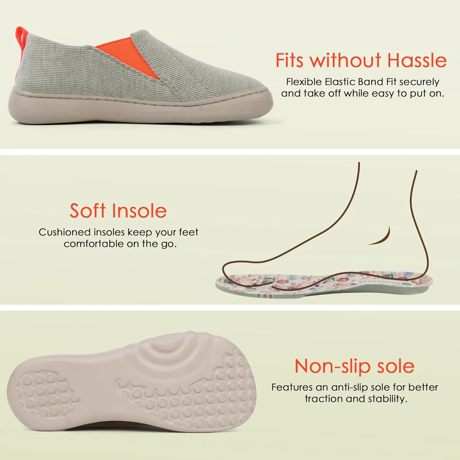 Women's Slip On Sneakers Casual Loafers Dress Travel Flats