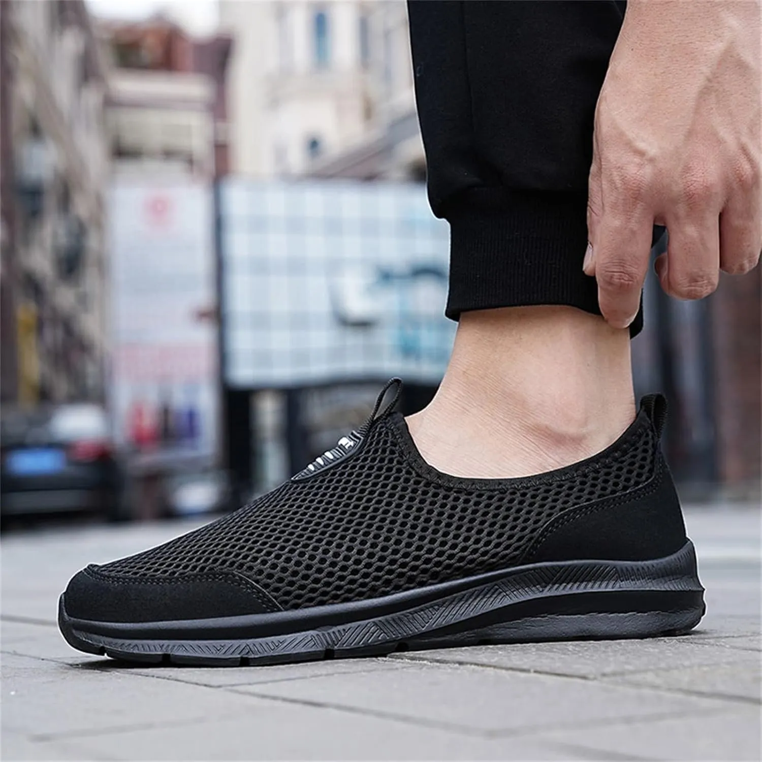 Womens Slip On Sneakers Women Walking Tennis Shoes Non Slip Work Shoes Women Winter Black Casual Shoes Men Shoes Sneakers Platform Tennis Shoe Casual Loafers