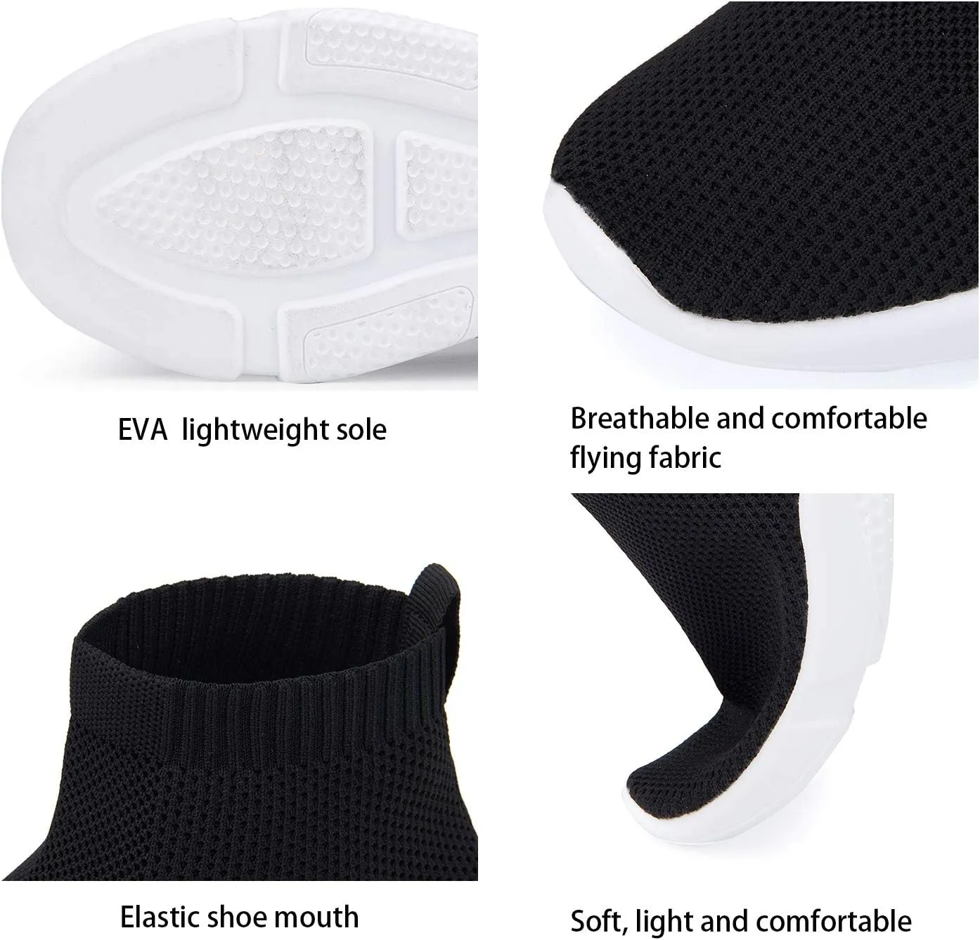 Women's Slip On Socks Sneakers Walking Shoes Running Tennis Athletic Gym Workout Non Slip Athletic Fashion Sneakers