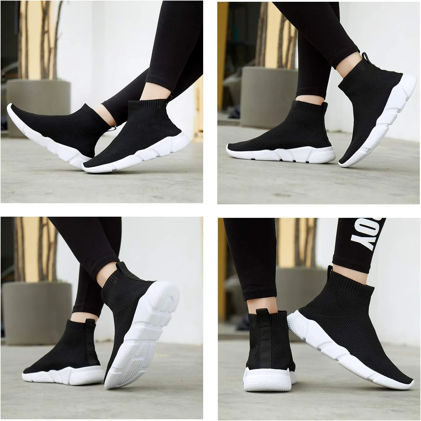 Women's Slip On Socks Sneakers Walking Shoes Running Tennis Athletic Gym Workout Non Slip Athletic Fashion Sneakers