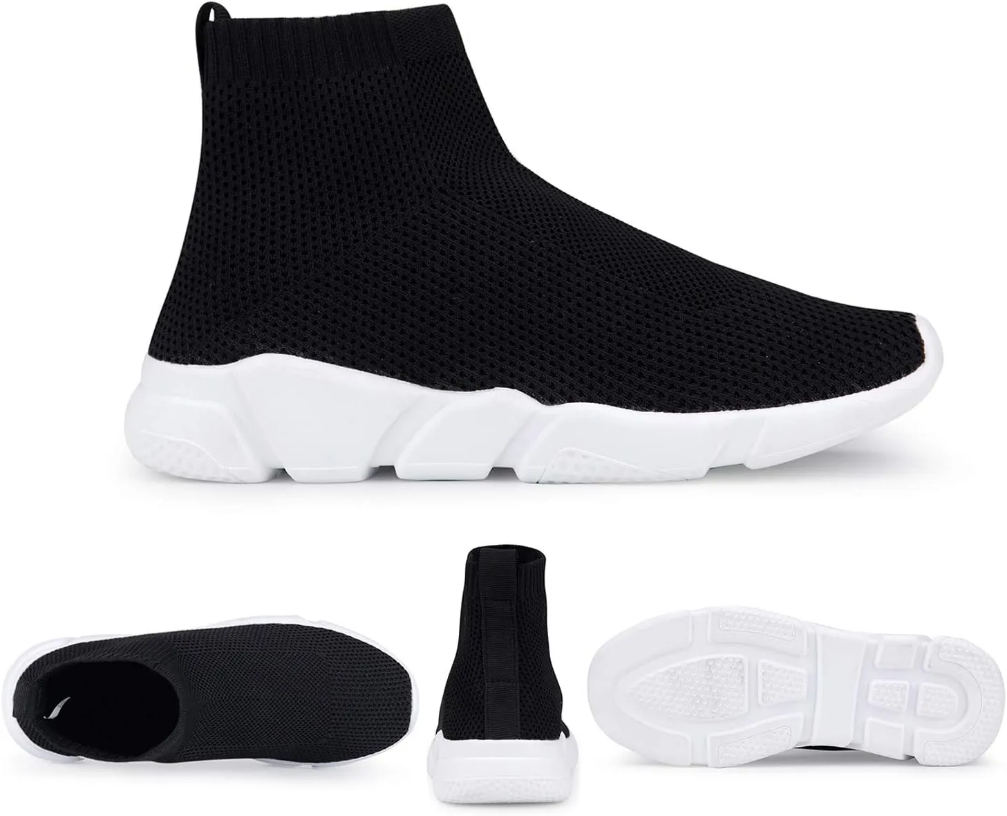 Women's Slip On Socks Sneakers Walking Shoes Running Tennis Athletic Gym Workout Non Slip Athletic Fashion Sneakers