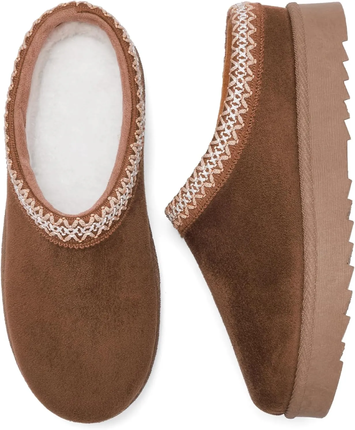 Women's Slippers Platform Mini Boots Anti-Slip Boot For Outdoor Short Ankle Boot Fur Fleece Lined Sneakers House slippers