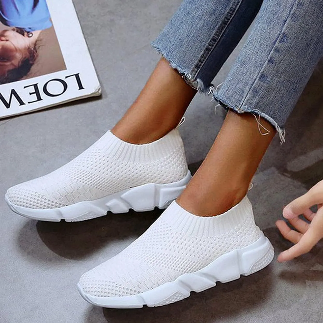 Women's Sneakers with Arch Support Blue Zapatos CóModos para Mujeres Embarazadas Black Slip On Shoes Women Size 5.5 Womens Sneakers Size 11 Wide Width Comfy Shoes for Women for Work Office