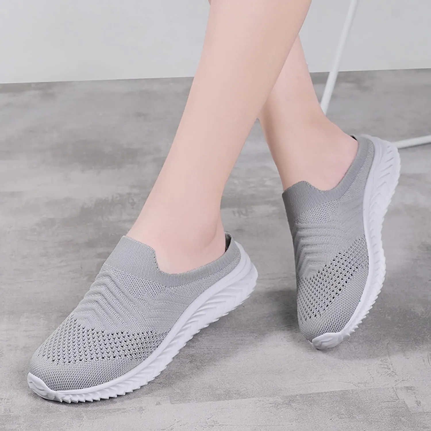 Womens Summer Breathable Mesh Slippers Tennis Shoes Men Wide Width Men Casual Dress Shoes Chunky Sneakers Black Tennis Shoe Loafers Casual Slip On