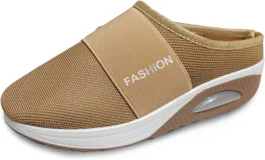 Womens Summer Clogs Mules Wide Width Fine Mesh Closed Toe Arch Support Shoes Casual Comfortable Beach Slippers