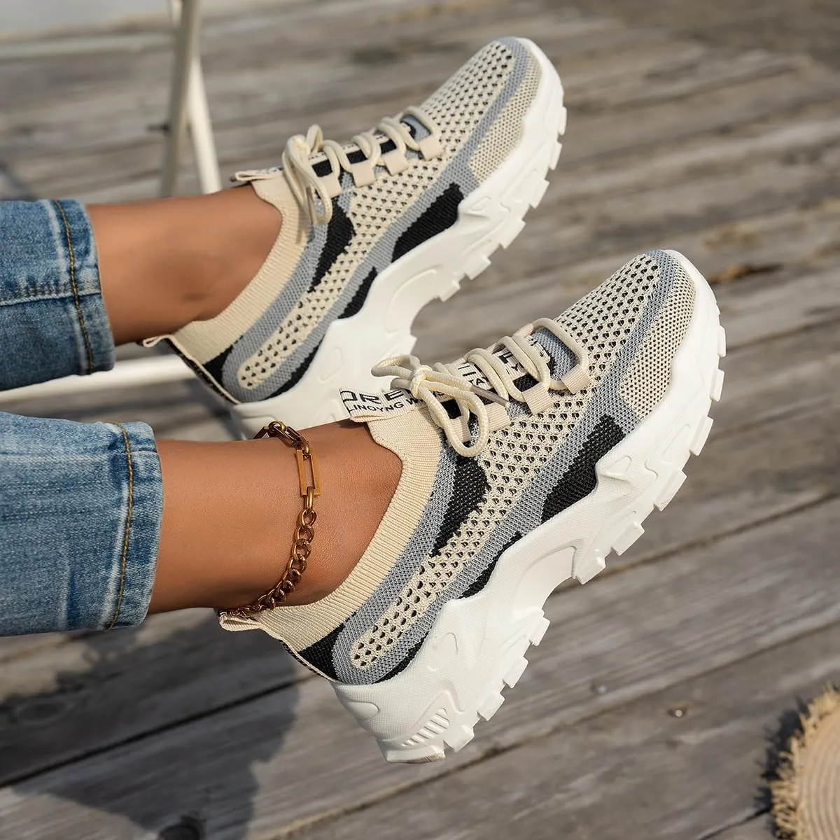 Womens Tennis Shoes for Walking, Slip-On Knit Mesh Running Shoes, Women Shoes Summer 2025 New Sneakers Breathable