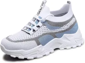 Womens Tennis Shoes for Walking, Slip-On Knit Mesh Running Shoes, Women Shoes Summer 2025 New Sneakers Breathable