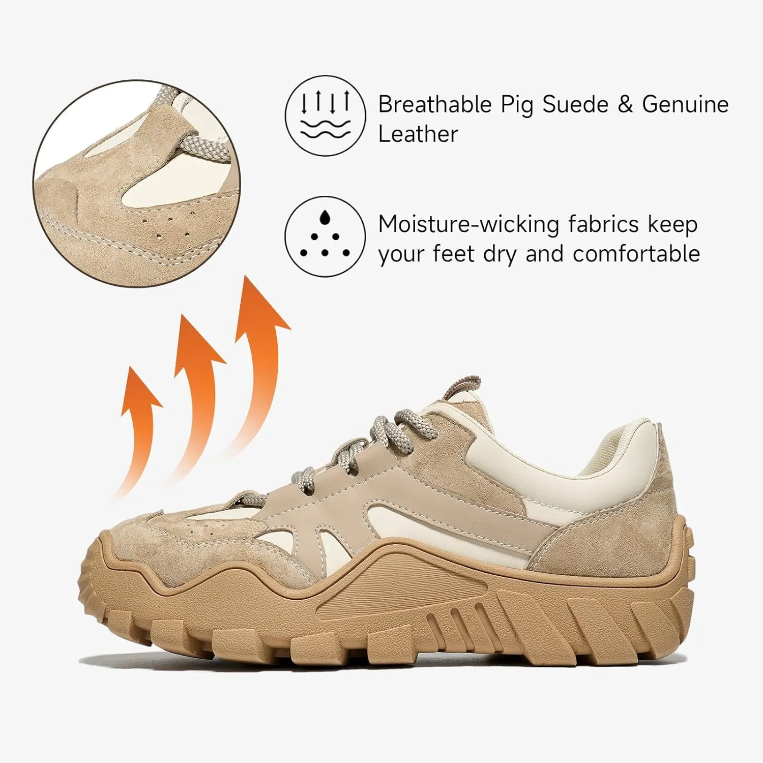 Women's Walking Shoes, Chunky Sneakers Womens, Fashion Sneakers Comfortable Flats Casual Tennis Shoes Sport Running Shoes