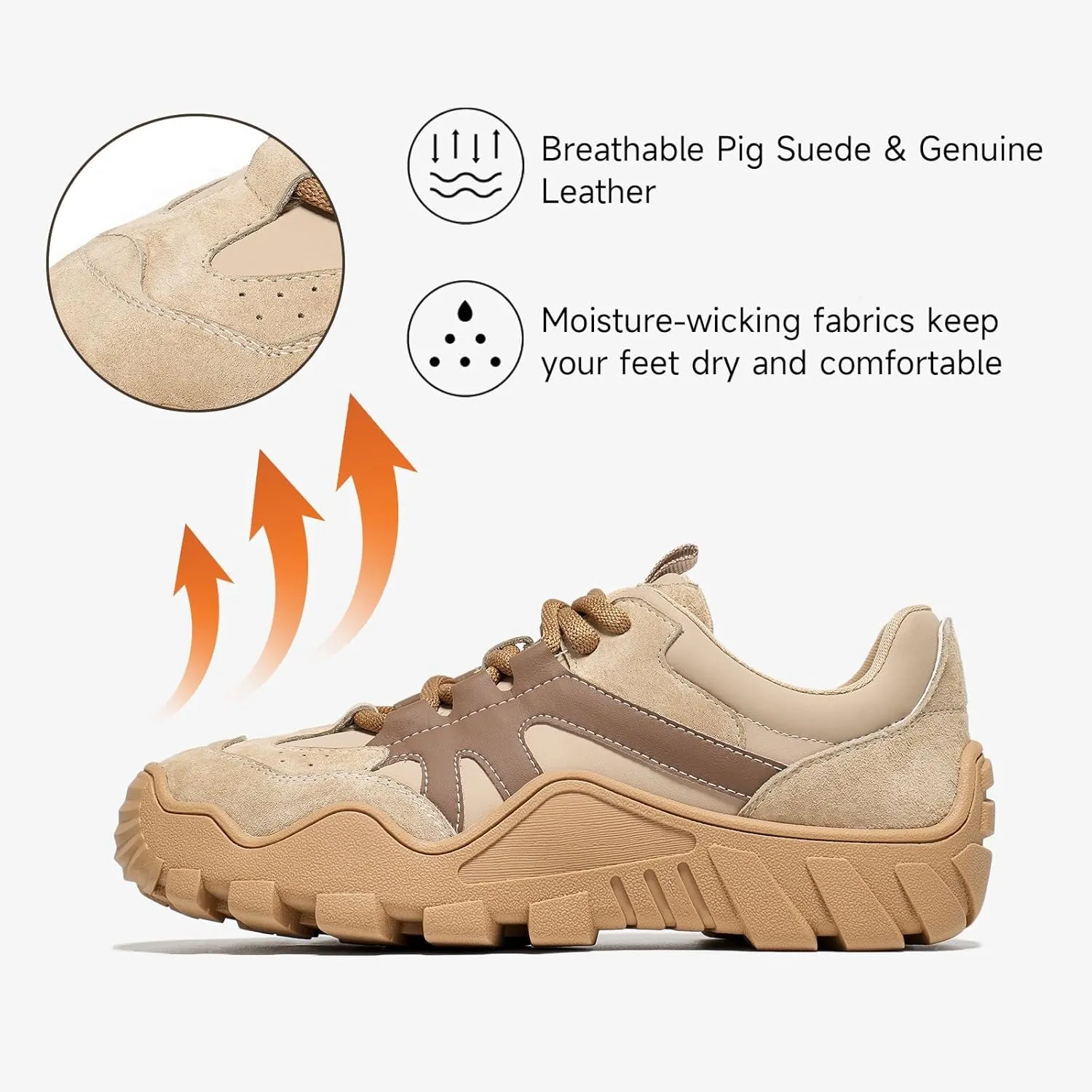 Women's Walking Shoes, Chunky Sneakers Womens, Fashion Sneakers Comfortable Flats Casual Tennis Shoes Sport Running Shoes