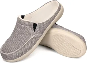 Womens Wide Slippers with Arch Support - Plantar Fasciitis Pain Relief - Orthopedic House Shoes for Diabetic Bunions