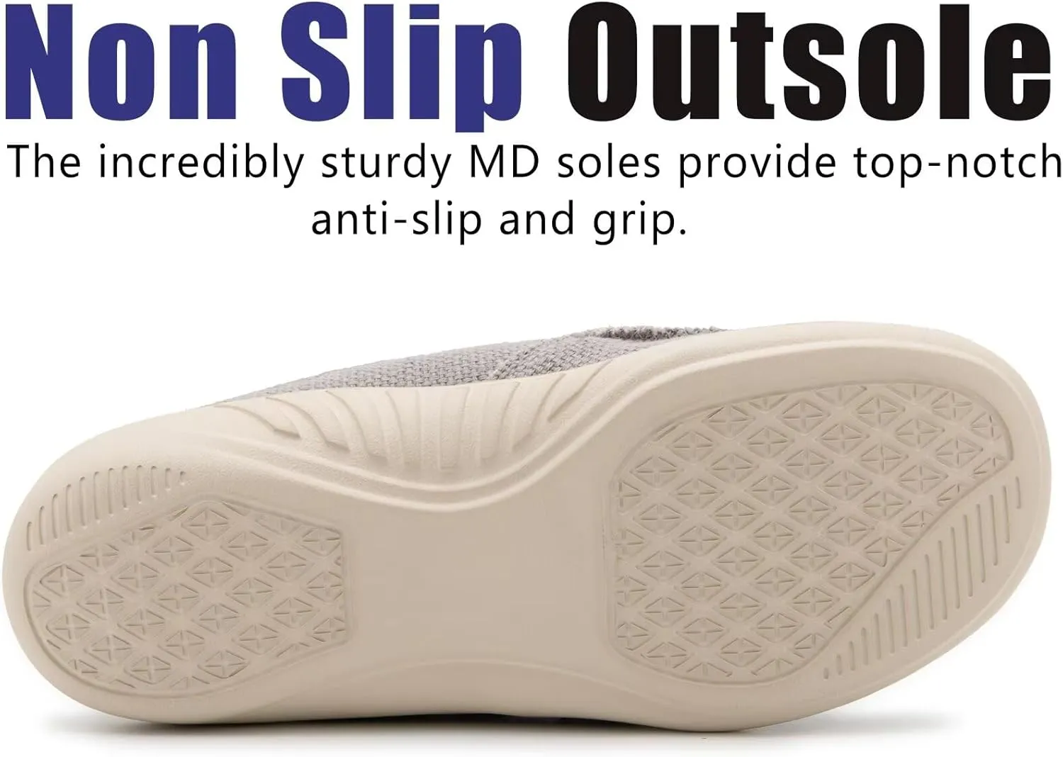 Womens Wide Slippers with Arch Support - Plantar Fasciitis Pain Relief - Orthopedic House Shoes for Diabetic Bunions