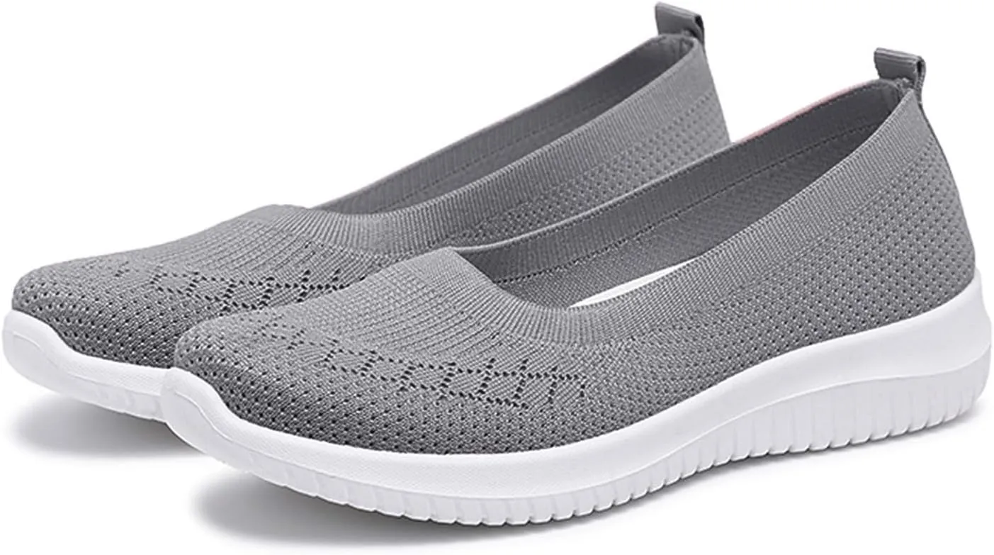 Women's Woven Orthopedic Breathable Soft Shoes, Slip On Mesh Sneakers, Comfort Wear Orthowear Shoes, Breathable Casual Shoe for All Day Wear