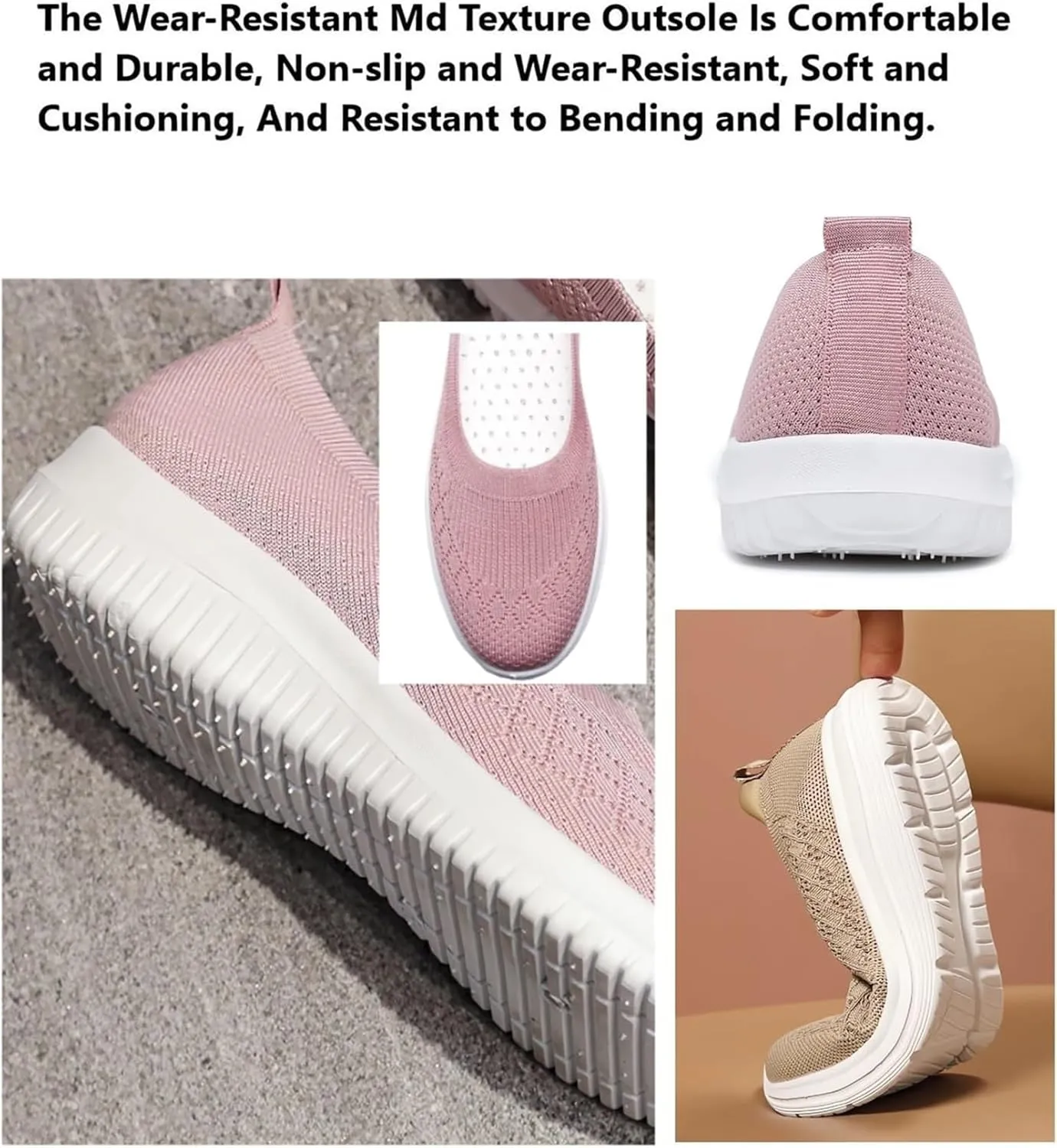 Women's Woven Orthopedic Breathable Soft Shoes, Slip On Mesh Sneakers, Comfort Wear Orthowear Shoes, Breathable Casual Shoe for All Day Wear
