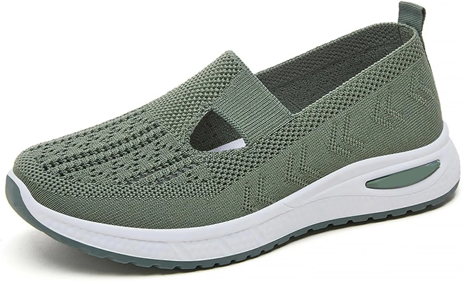 Women's Woven Orthopedic Breathable Soft Sole Tennis Shoes Men Mesh Casual Slip On Shoes Wedge Sneakers Black Tennis Shoe Loafers Casual Slip On