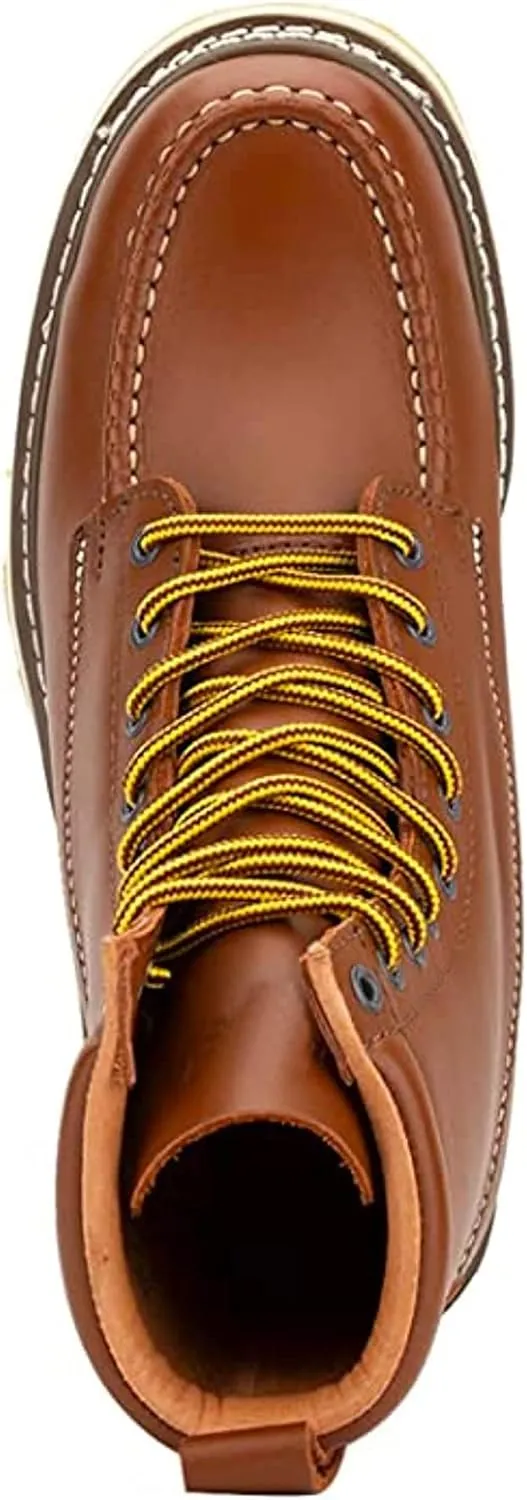 Work Boots for Men, 6" & 8" SureTrack Soft Toe Slip Resistant Moc Toe Mens Work Boots 84994/86994