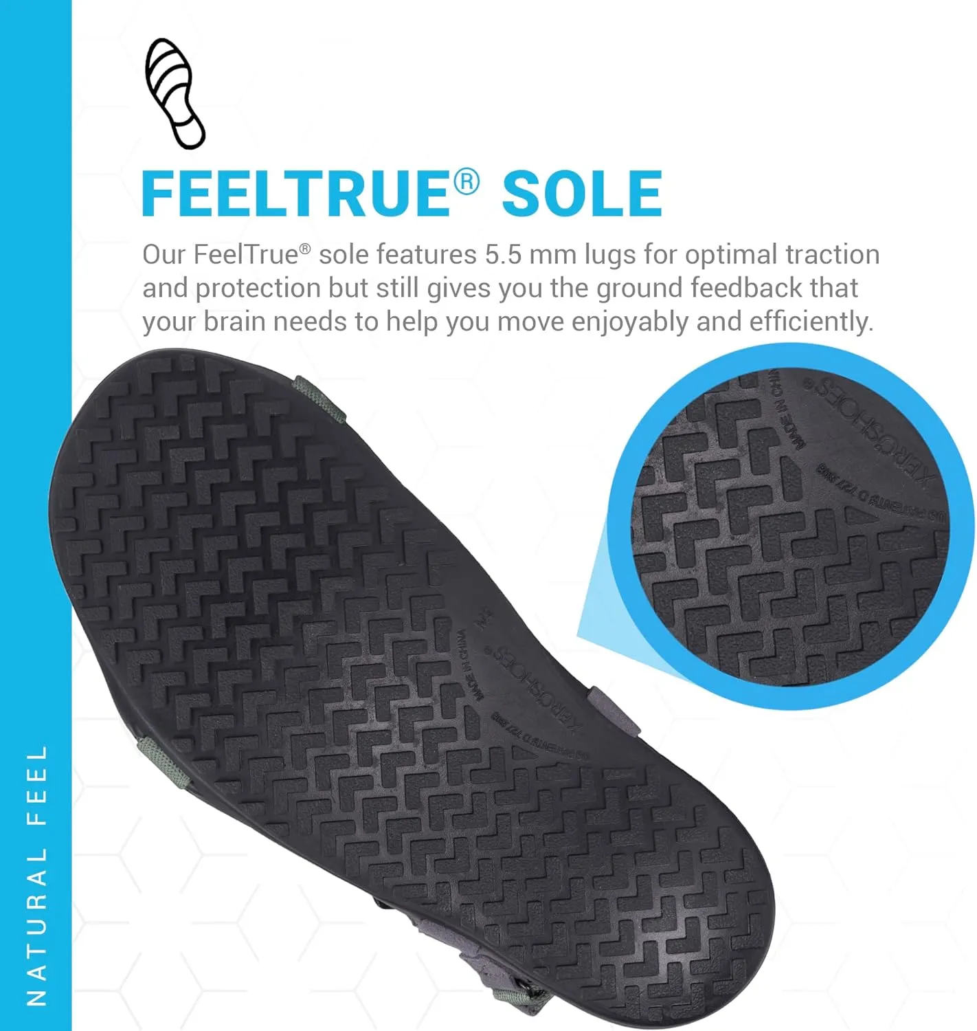 Xero Shoes Men's Z-Trek Barefoot Hiking Sandals