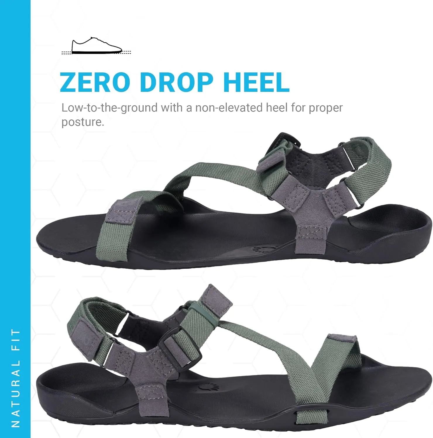 Xero Shoes Men's Z-Trek Barefoot Hiking Sandals